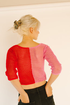 Top Rojo Rosa - XS, S