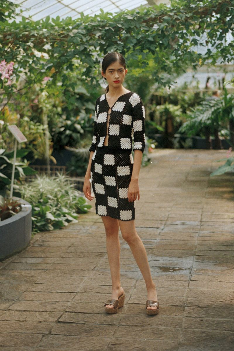 Viridiana Skirt in Checkers